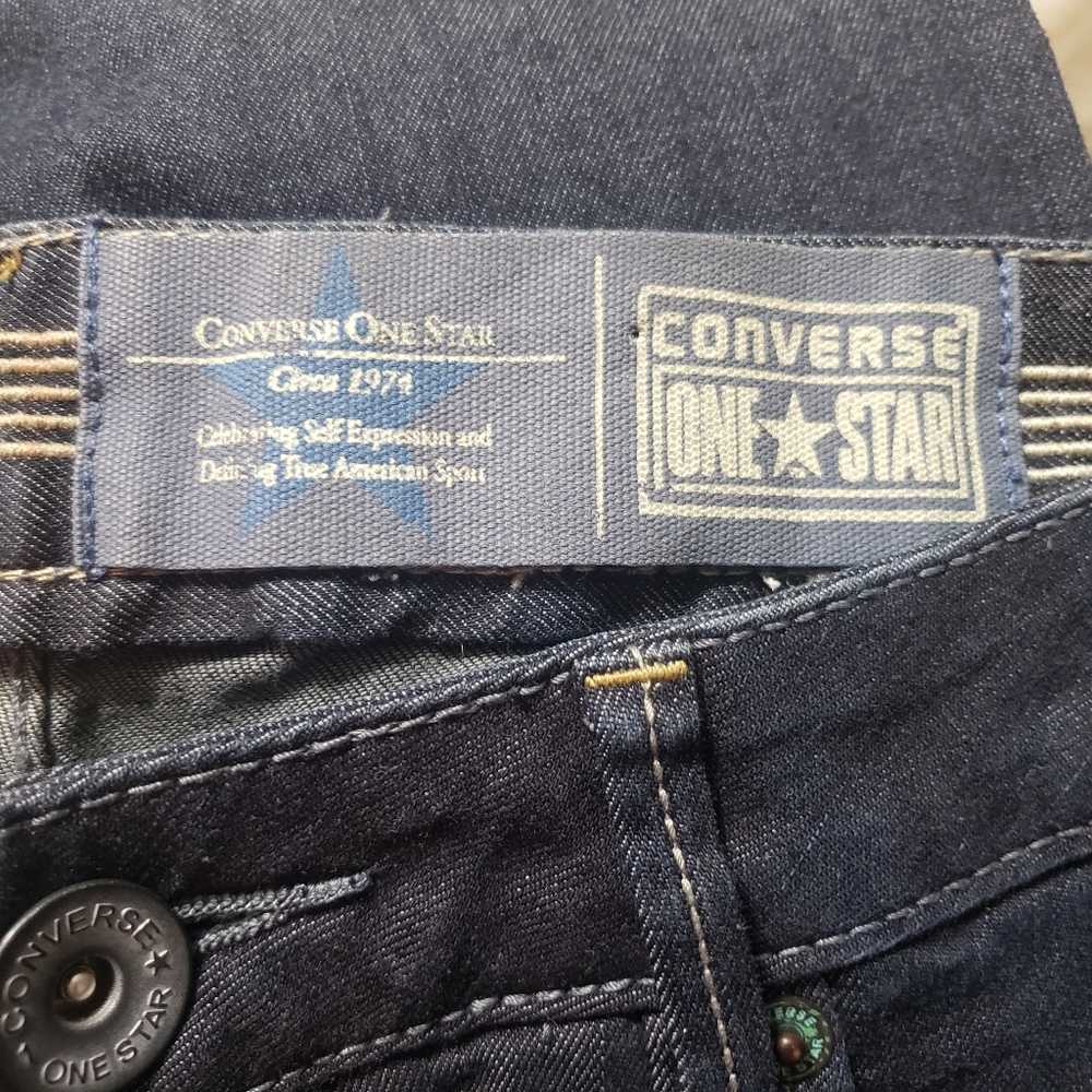 Converse One Star Sz 2 NWT Wide Leg Jeans - Picture 10 of 16